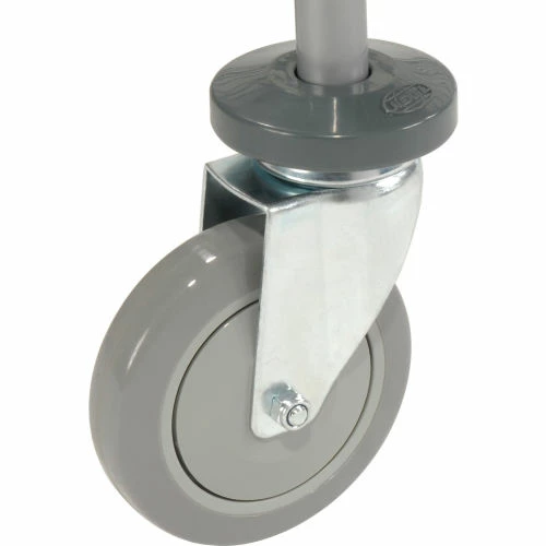 Hot Sale 🥰 Nexel® Utility Cart w/2 Shelves & Poly Casters, 1200 lb. Capacity, 42"L x 18"W x 39"H, Silver 👏 - Image 11