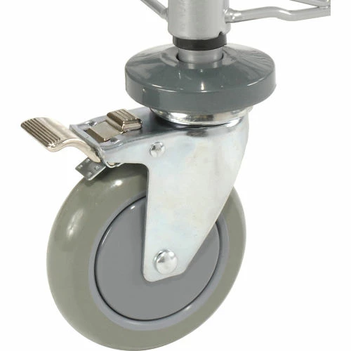 New 🌟 Nexel® Utility Cart w/3 Shelves & Poly Brake Casters, 1200 lb. Cap, 36"L x 18"W x 39"H 🌟 - Image 12