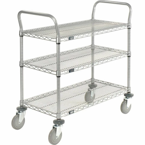 Wholesale ❤️ Nexel® Utility Cart w/3 Shelves & Poly Casters, 1200 lb. Capacity, 30"L x 24"W x 39"H 🎁 - Image 3