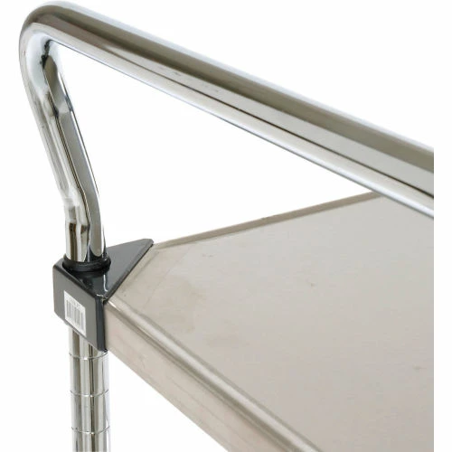 Best reviews of π Nexel® Stainless Steel Utility Cart w/2 Shelves, 800 lb. Capacity, 36"L x 24"W x 38"H π - Image 9