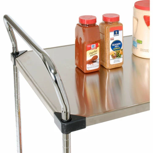 Best reviews of π Nexel® Stainless Steel Utility Cart w/2 Shelves, 800 lb. Capacity, 36"L x 24"W x 38"H π - Image 10