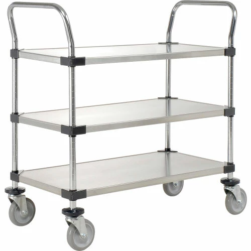 Cheap β Nexel® Stainless Steel Utility Cart w/3 Shelves, 800 lb. Capacity, 36"L x 18"W x 38"H β - Image 6