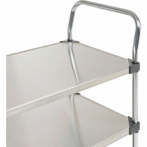 Cheap β Nexel® Stainless Steel Utility Cart w/3 Shelves, 800 lb. Capacity, 36"L x 18"W x 38"H β - Image 7