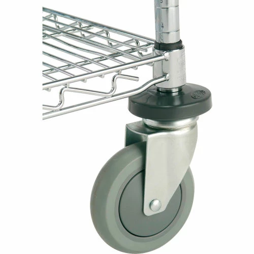 Discount π Nexel® Adjustable Chrome Wire Shelf Cart w/2 Shelves, 800 Ib. Capacity, 72"L x 24"W x 40"H π - Image 4