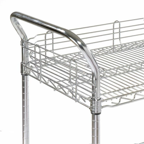 Coupon π₯ Nexel® Chrome Utility Cart w/2 Shelves & Poly Casters, 1200 lb. Capacity, 60"L x 24"W x 39"H π - Image 9