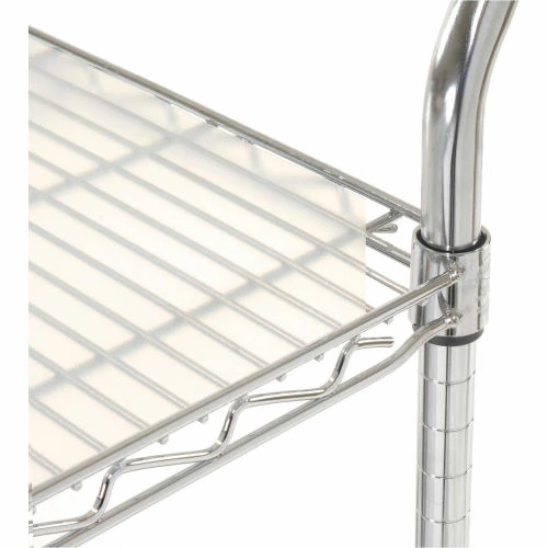 Buy π₯° Nexel® Chrome Utility Cart w/2 Shelves & Pneumatic Casters, 1200 lb. Cap, 36"L x 18"W x 42"H π - Image 9