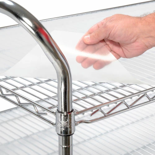 Deals β¨ Nexel® Chrome Utility Cart w/3 Shelves & Pneumatic Casters, 1200 lb. Cap, 36"L x 18"W x 42"H π - Image 4