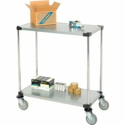 New π Nexel® Adjustable Shelf Cart w/2 Shelves, 800 Ib. Capacity, 36"L x 18"W x 40"H β€οΈ