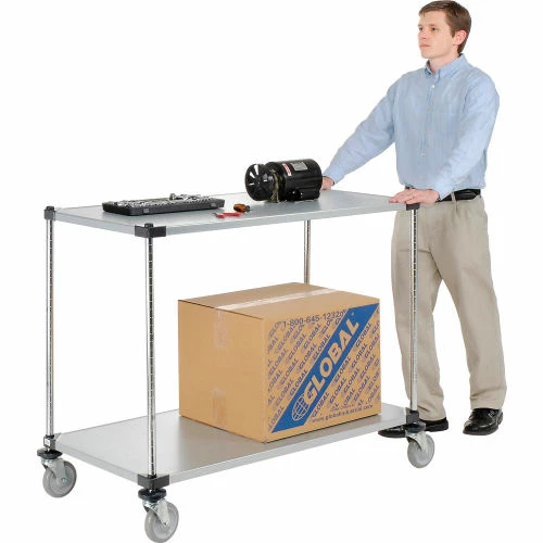 Cheap π₯ Nexel® Adjustable Shelf Cart w/2 Shelves, 800 Ib. Capacity, 48"L x 24"W x 40"H π - Image 6