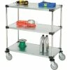 Cheapest ❤️ Nexel® Adjustable Shelf Cart w/3 Shelves, 800 Ib. Capacity, 36"L x 18"W x 40"H 🤩