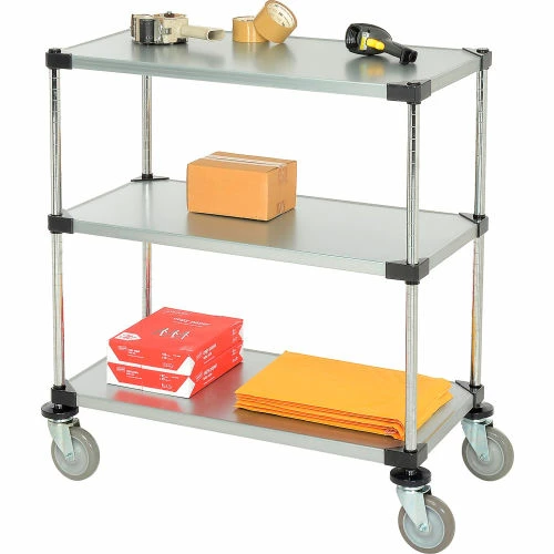 Cheapest β€οΈ Nexel® Adjustable Shelf Cart w/3 Shelves, 800 Ib. Capacity, 36"L x 18"W x 40"H π€© - Image 6