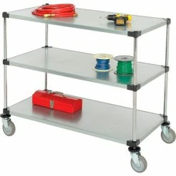 Hot Sale π Nexel® Adjustable Shelf Cart w/3 Shelves, 800 Ib. Capacity, 48"L x 24"W x 40"H β€οΈ