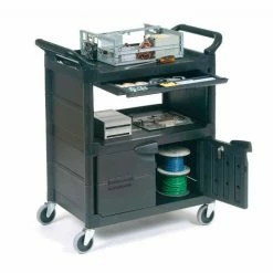 Top 10 π₯° Rubbermaid® Plastic Instrument Cart, 200 lb. Capacity, 33-5/8"L x 18-5/8"W x 37-3/4"H, Black π§¨