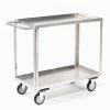 Promo 🥰 Jamco Steel Stock Cart w/2 Shelves, 1200 lb. Capacity, 36"L x 18"W x 35"H 🎉