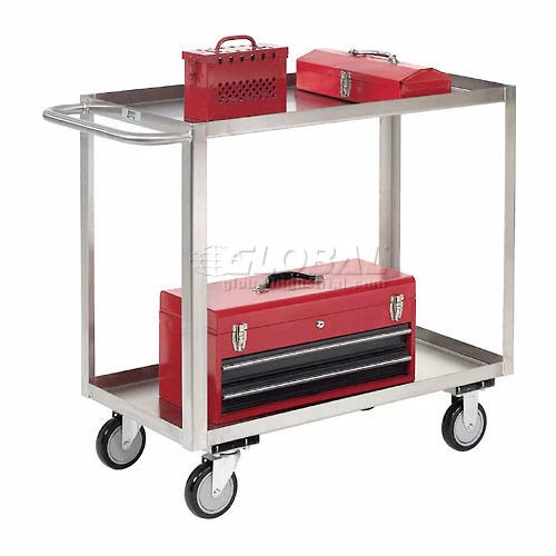 Top 10 βοΈ Jamco Stainless Steel Stock Cart w/2 Shelves, 1200 lb. Capacity, 24" x 18"W x 35"H π - Image 4