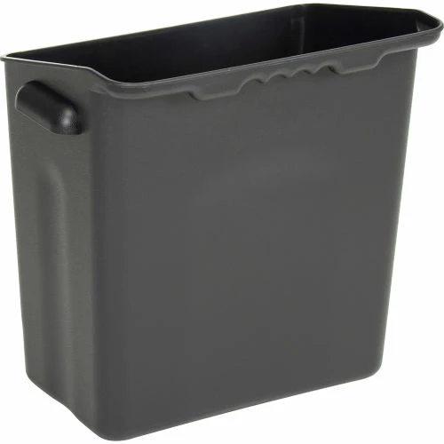 Best deal π Global Industrial Waste Container w/Mount Bar, 14"L x 10"W x 19"H, Black β - Image 7