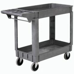 Promo 🥰 Global Industrial™ Utility Cart w/2 Shelves & 5" Casters, 500 lb. Capacity, 40"L x 17"W x 33"H 🧨