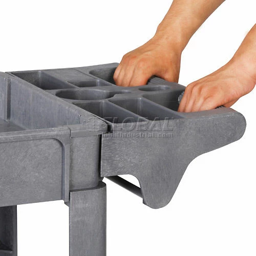 Promo π₯° Global Industrial Utility Cart w/2 Shelves & 5" Casters, 500 lb. Capacity, 40"L x 17"W x 33"H 𧨠- Image 20