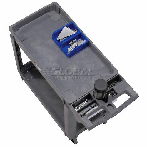 Promo π₯° Global Industrial Utility Cart w/2 Shelves & 5" Casters, 500 lb. Capacity, 40"L x 17"W x 33"H 𧨠- Image 17