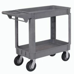 Discount 🤩 Global Industrial™ Utility Cart w/2 Shelves & 6" Casters, 500 lb. Capacity, 40"L x 17"W x 35"H ✨