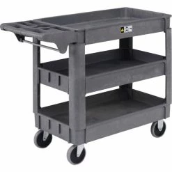 Wholesale π Global Industrial Utility Cart w/3 Shelves & 5" Casters, 500 lb. Capacity, 40"L x 17"W x 33"H π