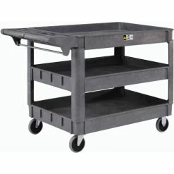 New 👏 Global Industrial™ Utility Cart w/3 Shelves & 5" Casters, 500 lb. Capacity, 46"L x 25"W x 33"H 😉