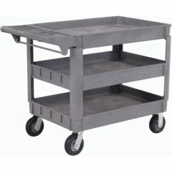Wholesale 🌟 Global Industrial™ Utility Cart w/3 Shelves & 6" Casters, 500 lb. Capacity, 46"L x 25"W x 35"H ⭐