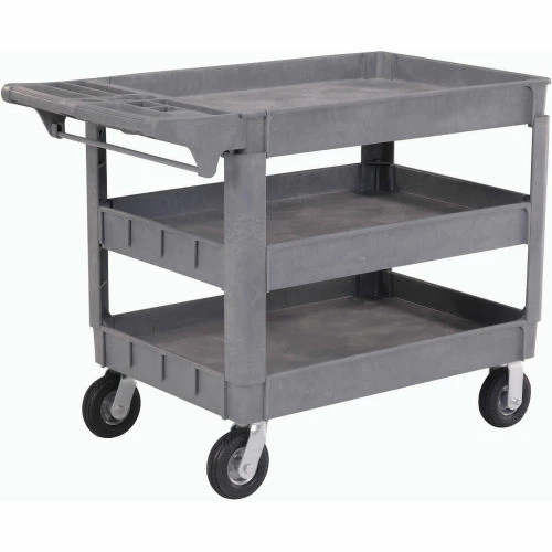 Wholesale π Global Industrial Utility Cart w/3 Shelves & 6" Casters, 500 lb. Capacity, 46"L x 25"W x 35"H β