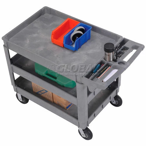 Wholesale π Global Industrial Utility Cart w/3 Shelves & 6" Casters, 500 lb. Capacity, 46"L x 25"W x 35"H β - Image 21