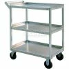 Best Sale 👍 New Age Industrial New Age Aluminum Correctional Cart, 550 lb. Capacity, 32-1/2"L x 18-1/2"W x 39"H, Silver 😉