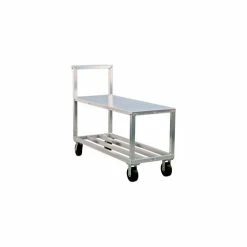 Top 10 👍 New Age Industrial New Age Aluminum Stock Cart w/Solid Top Shelf, 3000 lb. Capacity, 59-1/2"L x 21"W x 44"H 👏