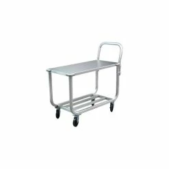 Cheap ❤️ New Age Industrial New Age Tubular Aluminum Utility Cart, 700 lb. Capacity, 45-1/4"L x 19"W x 40"H, Silver 🔥