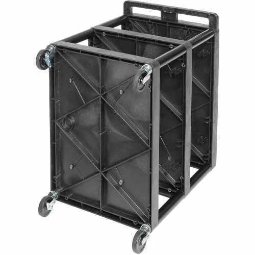 Cheapest π Luxor Plastic Utility Cart w/3 Shelves, 250 lb. Capacity, 24"L x 18"W x 34"H, Black βοΈ - Image 8