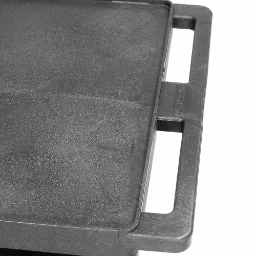 Cheapest π Luxor Plastic Utility Cart w/3 Shelves, 250 lb. Capacity, 24"L x 18"W x 34"H, Black βοΈ - Image 9