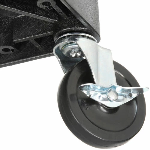 Cheapest π Luxor Plastic Utility Cart w/3 Shelves, 250 lb. Capacity, 24"L x 18"W x 34"H, Black βοΈ - Image 10