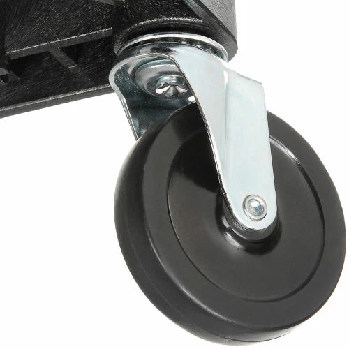 Cheapest π Luxor Plastic Utility Cart w/3 Shelves, 250 lb. Capacity, 24"L x 18"W x 34"H, Black βοΈ - Image 11