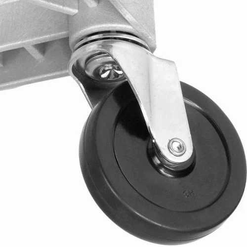 Best Sale π Luxor Plastic Utility Cart w/3 Shelves, 300 lb. Capacity, 32"L x 24"W x 33-1/2"H, Gray π - Image 11