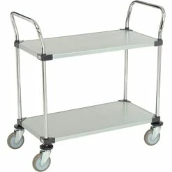 Best deal π Nexel® Galvanized Steel Utility Cart w/2 Shelves, 800 lb. Capacity, 36"L x 18"W x 38"H βοΈ