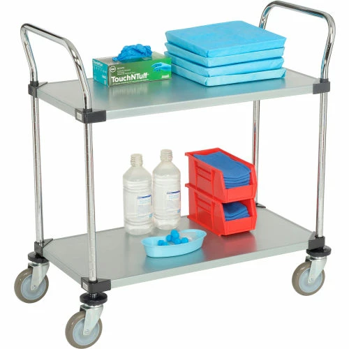 Best deal π Nexel® Galvanized Steel Utility Cart w/2 Shelves, 800 lb. Capacity, 36"L x 18"W x 38"H βοΈ - Image 2