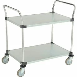 Flash Sale β Nexel® Galvanized Steel Utility Cart w/2 Shelves, 800 lb. Capacity, 36"L x 24"W x 38"H π