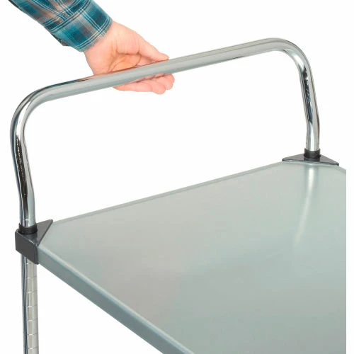 Flash Sale β Nexel® Galvanized Steel Utility Cart w/2 Shelves, 800 lb. Capacity, 36"L x 24"W x 38"H π - Image 9