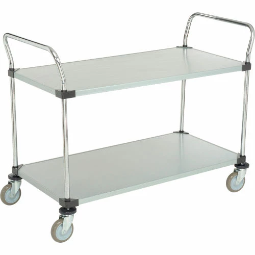 Buy π Nexel® Galvanized Steel Utility Cart w/2 Shelves, 800 lb. Capacity, 48"L x 24"W x 38"H βοΈ