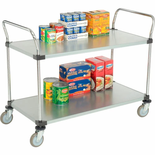 Buy π Nexel® Galvanized Steel Utility Cart w/2 Shelves, 800 lb. Capacity, 48"L x 24"W x 38"H βοΈ - Image 5