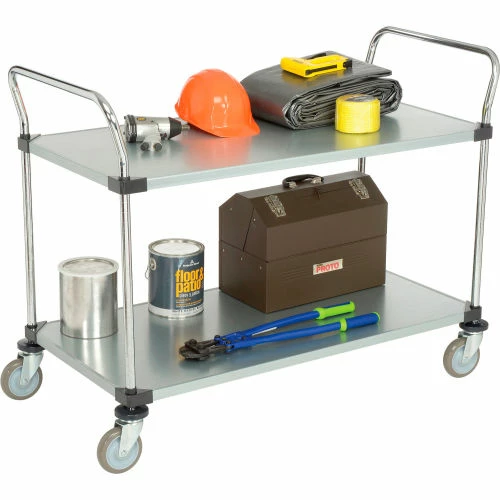 Buy π Nexel® Galvanized Steel Utility Cart w/2 Shelves, 800 lb. Capacity, 48"L x 24"W x 38"H βοΈ - Image 6