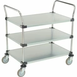 Best reviews of π Nexel® Galvanized Steel Utility Cart w/3 Shelves, 800 lb. Capacity, 36"L x 24"W x 38"H π§¨