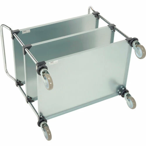 Best reviews of π Nexel® Galvanized Steel Utility Cart w/3 Shelves, 800 lb. Capacity, 36"L x 24"W x 38"H 𧨠- Image 3