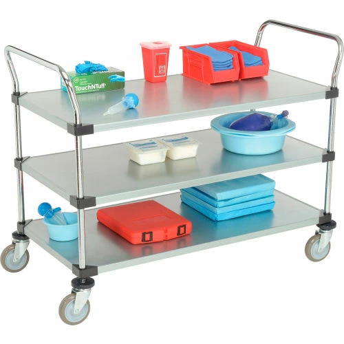Top 10 β Nexel® Galvanized Steel Utility Cart w/3 Shelves, 800 lb. Capacity, 48"L x 24"W x 38"H π₯° - Image 2