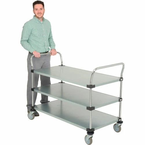 Top 10 β Nexel® Galvanized Steel Utility Cart w/3 Shelves, 800 lb. Capacity, 48"L x 24"W x 38"H π₯° - Image 4