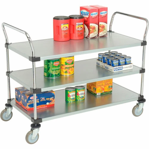 Top 10 β Nexel® Galvanized Steel Utility Cart w/3 Shelves, 800 lb. Capacity, 48"L x 24"W x 38"H π₯° - Image 5