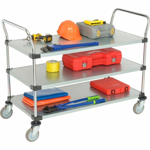 Top 10 β Nexel® Galvanized Steel Utility Cart w/3 Shelves, 800 lb. Capacity, 48"L x 24"W x 38"H π₯° - Image 6